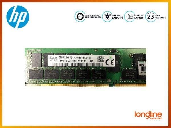 HP DDR4 32GB 2666MHZ PC4-21300V 815100-B21 840758-091 850881-001 - 1