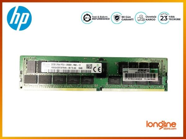HP DDR4 32GB 2666MHZ PC4-21300V 815100-B21 840758-091 850881-001 - 2