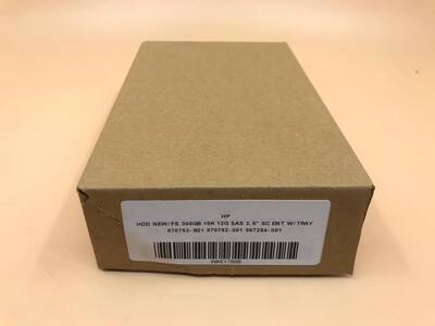 HP HDD NEW/FS 300GB 15K 12G SAS 2.5 SC ENT W/TRAY 870753-B21 870792-001 867254-001