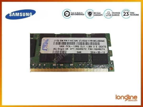 LENOVO 16GB (1X16GB 2RX4 PC3L12800 CL11 46W0672 46W0674