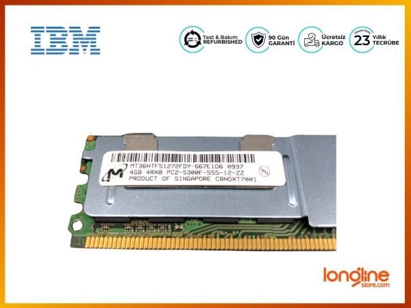 IBM DDR DIMM 4GB 667MHZ PC2-5300F 2RX4 CL5 ECC 46C7420 46C7423