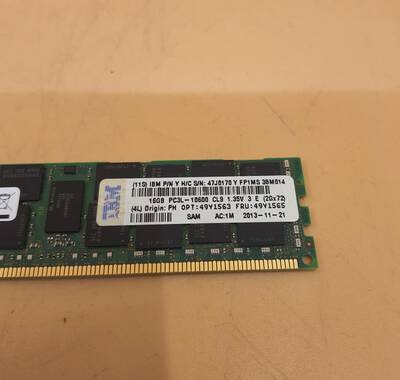 IBM DDR3 16GB 1333MHZ PC3L-10600R ECC CL9 49Y1563 49Y1565 00D709
