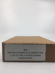 IBM DDR3 RDIMM 4GB 1333MHz PC3L-10600 REG 49Y1412 49Y1394 47J013 - Thumbnail