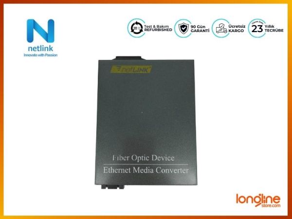 NETLINK 10/100M/1000M SINGLE-MODE FIBER OPTIC ETHERNET MEDIA CONVERTER HTB-GS-03