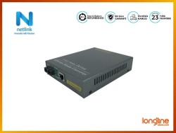 NETLINK 10/100M/1000M SINGLE-MODE FIBER OPTIC ETHERNET MEDIA CONVERTER HTB-GS-03 - Thumbnail