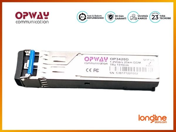 OP3420D SFP LC 1.25Gb/s SFP 20km, SM, DDM 1310nm Sfp Module - 1