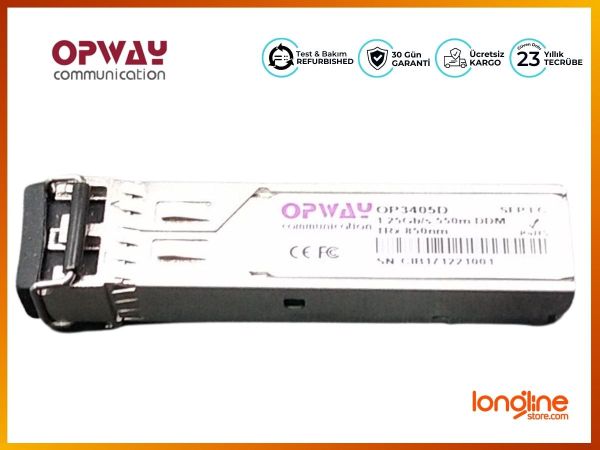 SFP 1G OP3405D: 1.25Gb/s SFP 550m, MM, DDM optic transceiver