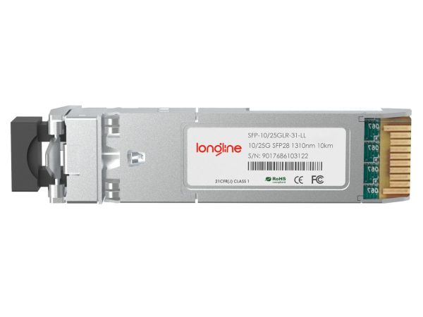 Intel Compatible 10/25GBASE-LR SFP28 1310nm 10km DOM Duplex LC SMF Optical Transceiver Module - 2