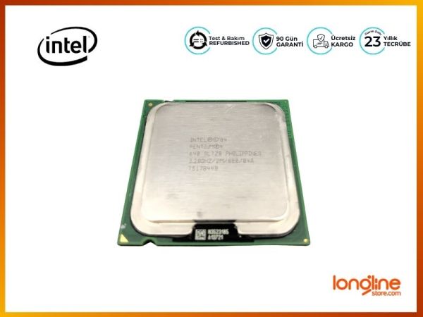 Intel Pentium 4 3.2 GHz 800MHz 2MB Socket 775 CPU SL7Z8 - 1