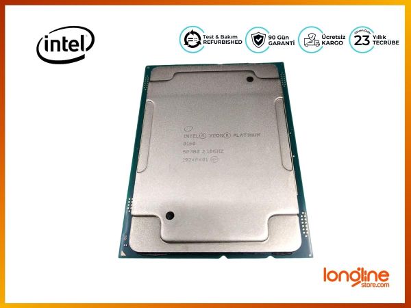 INTEL XEON PLATINUM 8160 SR3B0 2.1 GHZ 24 CORE 33 MB