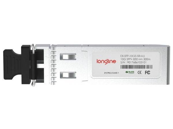 Juniper Networks EX-SFP-10GE-SR-I Compatible 10GBASE-SR SFP+ 850nm 300m Industrial DOM Duplex LC MMF Transceiver Module - 2