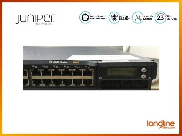 JUNIPER NETWORKS EX4200-48T 48-PORT 10/100/1000BASE-T (8 POE PORTS) ETHERNET