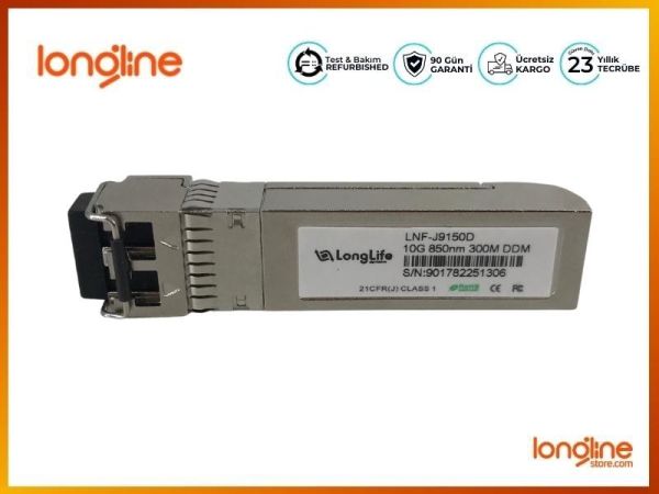 LNF-J9150D HPE Aruba Compatible 10GBASE-SR SFP+ Transceiver Module