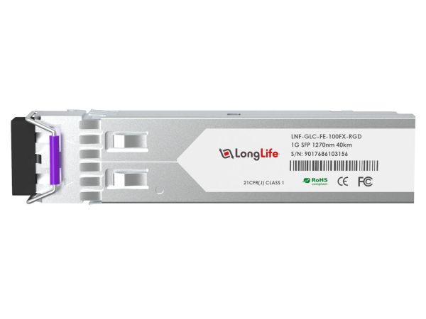 Longlife LNF-GLC-FE-100FX-RGD 100BASE-FX SFP 1310nm 2km DOM for Cisco Transceiver