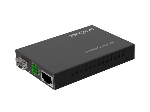 Longline 10/100/1000M Ethernet to Fiber 1GE SFP Slot Media Converter