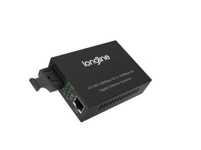 Longline 10/100/1000Base-Tx to 1000Base-Fx Media Converter 20km  LNG-8110GSB-11-20A-AS