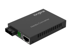 LONGLINE - Longline 10/100/1000M 1310NM SM 20KM SC POE Media Converter LNG-8110GSA-11-20-AS-POE