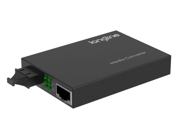 Longline LNG-8110GSA-11-10-AS-MM 10/100/1000M 850NM 550M MM SC Media Converter - 1