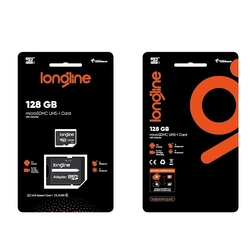 Longline 128 GB MicroSDHC Class 10 Hafıza Kartı + Adaptör - Thumbnail