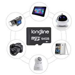 LONGLINE - Longline 128 GB MicroSDHC Class 10 Hafıza Kartı + Adaptör (1)