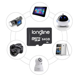 Longline 128 GB MicroSDHC Class 10 Hafıza Kartı + Adaptör - Thumbnail