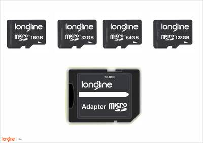 Longline 128 GB MicroSDHC Class 10 Hafıza Kartı + Adaptör