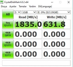 Longline 128GB NVMe M.2 Sata SSD 1800/700 MB/s LNG1800NV/128GB - Thumbnail