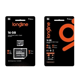 LONGLINE - Longline 16 GB MicroSDHC Class 10 Hafıza Kartı + Adaptör