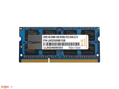 Longline 1GB DDR2 667MHz Notebook Bellek CL5 PC2-5300 SO-DIMM LNG5300NB/1GB