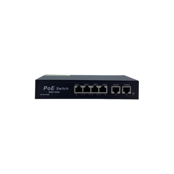 Longline 4 Port Gigabit PoE Switch | 2 Uplink + 1 SFP - 1