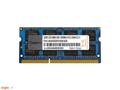 Longline 4GB DDR3 1600MHz Notebook Bellek CL11 PC3-12800 1.5V SO-DIMM LNGDDR31600NB/4GB