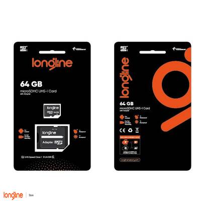 Longline 64 GB MicroSDHC Class 10 Hafıza Kartı + Adaptör