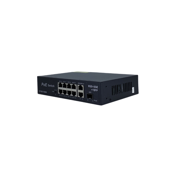 Longline 8 Port Gigabit PoE Switch | 2 Uplink Port - 2