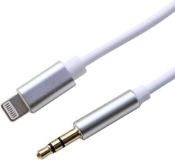 Longline iPhone Lightning To 3.5mm Jack Beyaz, İphone Aux Kablosu - LONGLINE (1)