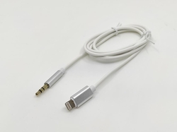Longline iPhone Lightning To 3.5mm Jack Beyaz, İphone Aux Kablosu - 3