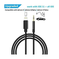 Longline iPhone Lightning To 3.5mm Jack Beyaz, İphone Aux Kablosu - Thumbnail