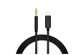 Longline iPhone Lightning To 3.5mm Jack Siyah Aux Kablo - Thumbnail