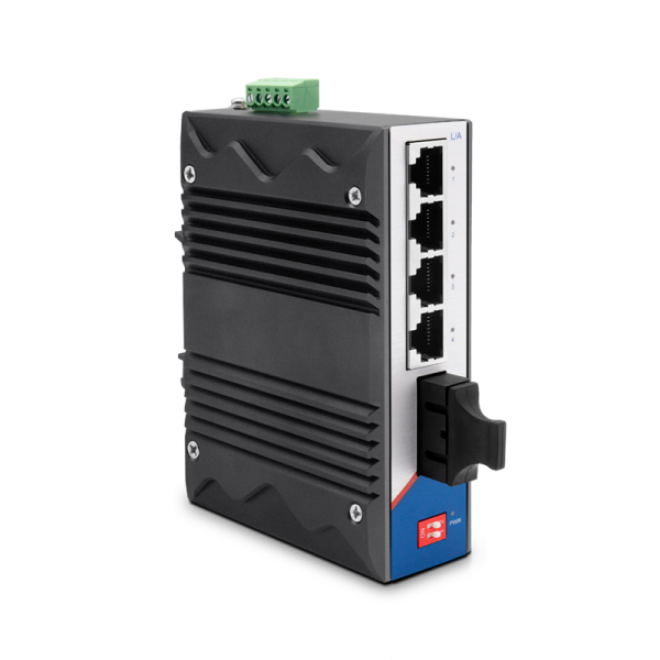 Longline LNGIF4T-1X9 5-Port 10/100 Mbps Yönetilemeyen Endüstriyel Switch - 1