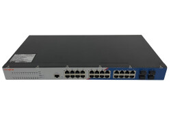 LONGLINE LNGIGF24GT-M 4×1000Base-X SFP slot+24×1000Base-T RJ45 port single power，AC220V with layer 3 Management no fans , support static routing RIP Endüstriyel Switch - LONGLINE