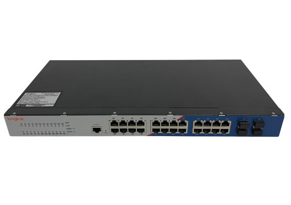 LONGLINE LNGIGF24GT-M 4×1000Base-X SFP slot+24×1000Base-T RJ45 port single power，AC220V with layer 3 Management no fans , support static routing RIP Endüstriyel Switch - 1