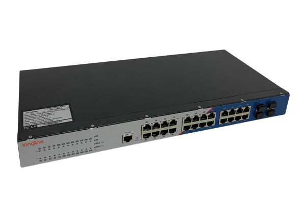 LONGLINE LNGIGF24GT-M 4×1000Base-X SFP slot+24×1000Base-T RJ45 port single power，AC220V with layer 3 Management no fans , support static routing RIP Endüstriyel Switch - 3