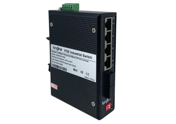Longline LNGIGF4GT-4POE 6-Port 10/100/1000 Mbps Yönetilemeyen Endüstriyel PoE Switch - 3