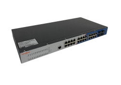 LONGLINE LNGIWF24GT-M 4×10GBase-X SFP+ slot+24×1000Base-T RJ45 port single power，AC220V with layer 3 Management no fans , support static routing RIP Endüstriyel Switch - LONGLINE (1)