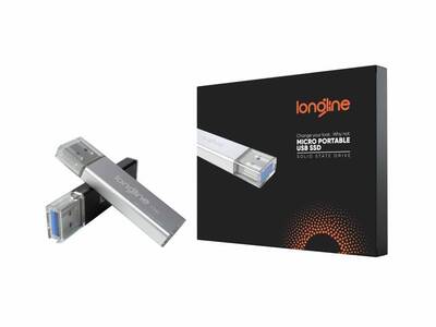 Longline Micro Portable 120GB Usb SSD Flash Bellek Gri 550/500Mb/Sn Okuma Yazma