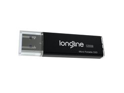LONGLINE - Longline Micro Portable 120GB Usb SSD Flash Bellek Siyah 550/500Mb/Sn Okuma Yazma