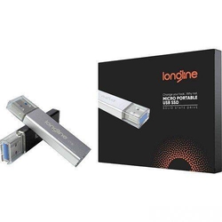 LONGLINE - Longline Micro Portable 128GB Usb SSD Flash Bellek Siyah 550/500Mb/Sn Okuma Yazma