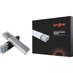 Longline Micro Portable 128GB Usb SSD Flash Bellek Siyah 550/500Mb/Sn Okuma Yazma - 1