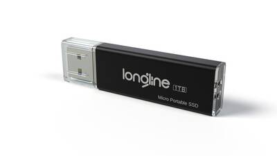 Longline Micro Portable 1TB Usb SSD Flash Bellek Siyah 550/500Mb/Sn Okuma Yazma