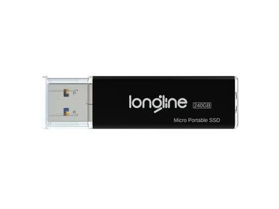 Longline Micro Portable 240GB Usb SSD Flash Bellek Siyah 550/500Mb/Sn Okuma Yazma - 3