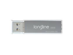 Longline Micro Portable 256GB Usb SSD Flash Bellek Gri 550/500Mb/Sn Okuma Yazma - Thumbnail